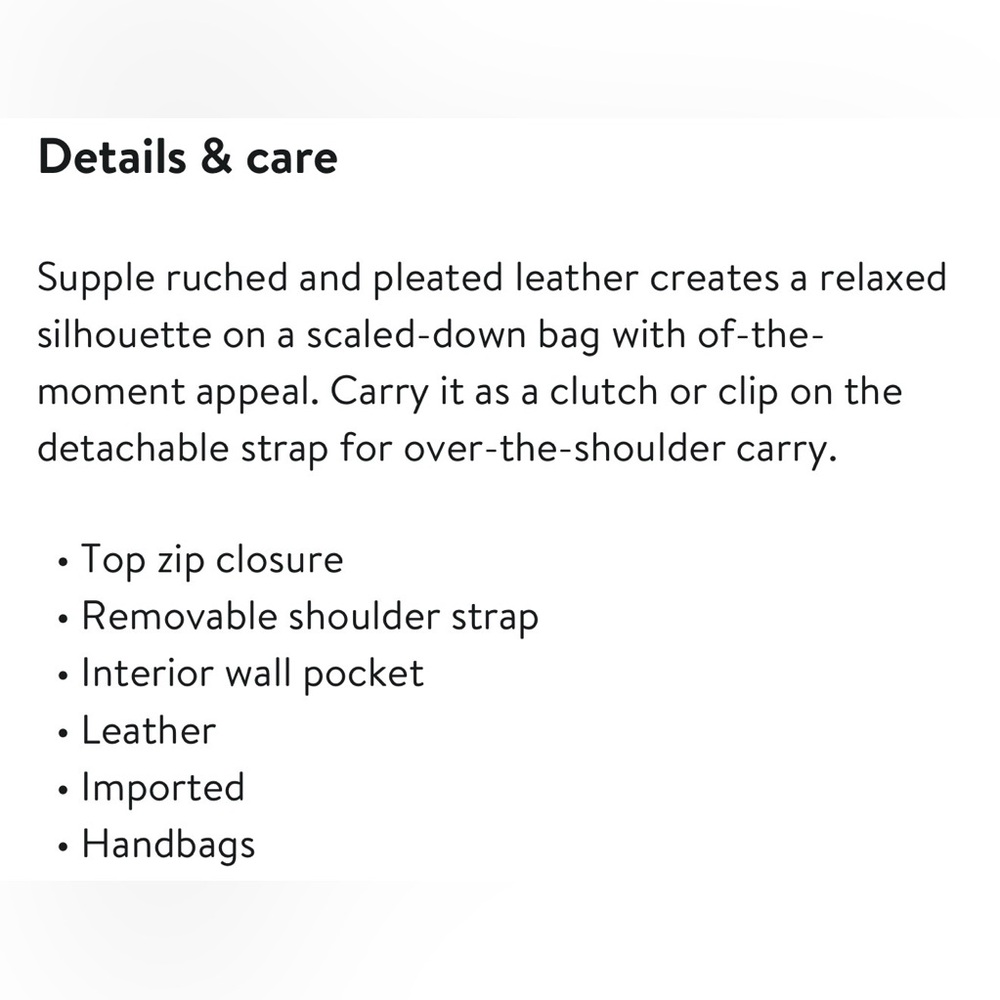 STAUD Bean Bag Leather Clutch - Picture 8 of 9